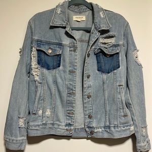 Pacsun distressed denim jacket in size Medium